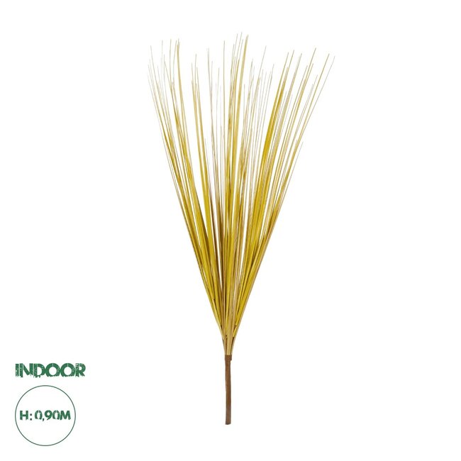 Artificial Garden YELLLOW GRASS BOUQUET 21162 Τεχνητό Διακοσμητικό Μπουκέτο Grass Κίτρινο Y90cm