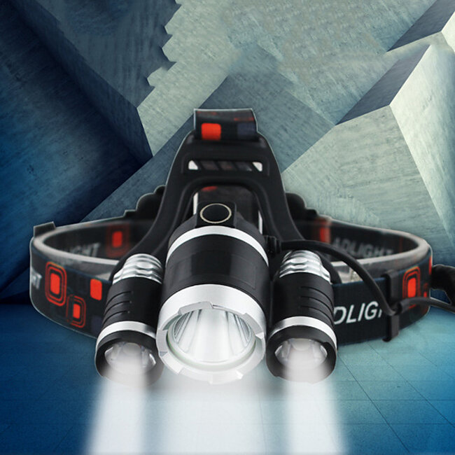 79057 Φακός Κεφαλής Επαναφορτιζόμενος LED CREE XML2-T6 Chip 30 Watt 3000 lm με 2 x 18650 Μπαταρίες 6000Mah Ψυχρό Λευκό 6000 K - 12 79057 Φακός Κεφαλής Επαναφορτιζόμενος LED CREE XML2-T6 Chip 30 Watt 3000 lm με 2 x 18650 Μπαταρίες 6000Mah Ψυχρό Λευκό 6000 K - 12