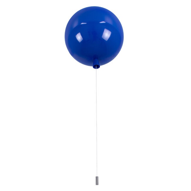 BALLOON 00654 Μοντέρνο Παιδικό Φωτιστικό Οροφής Μονόφωτο Μπλε Πλαστικό Μπάλα Φ30 x Υ33cm - 3