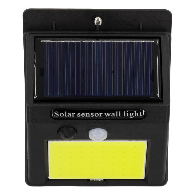 71496 Αυτόνομο Ηλιακό Φωτιστικό LED COB 12W 1200lm με Ενσωματωμένη Μπαταρία 1200mAh - Φωτοβολταϊκό Πάνελ με Αισθητήρα Ημέρας-Νύχτας και PIR Αισθητήρα Κίνησης IP65 Ψυχρό Λευκό 6000K - 8