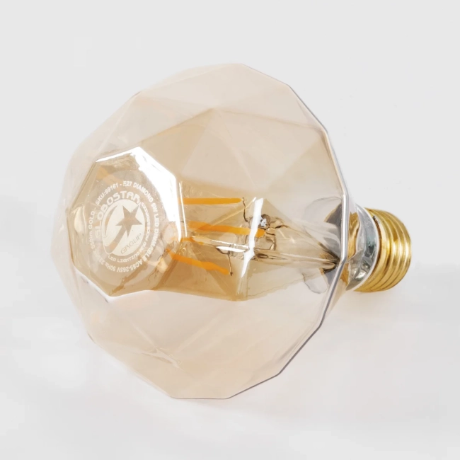 DIAMOND 99161 Λάμπα E27 D90 LED 4W 350lm 360° AC 220-240V IP20 Ultra Θερμό Λευκό 2200K Dimmable - Long Filament Chip - Μελί - Μ9 x Π9 x Υ13.4cm - 3 Χρόνια Εγγύηση DIAMOND 99161 Λάμπα E27 D90 LED 4W 350lm 360° AC 220-240V IP20 Ultra Θερμό Λευκό 2200K Dimmable - Long Filament Chip - Μελί - Μ9 x Π9 x Υ13.4cm - 3 Χρόνια Εγγύηση