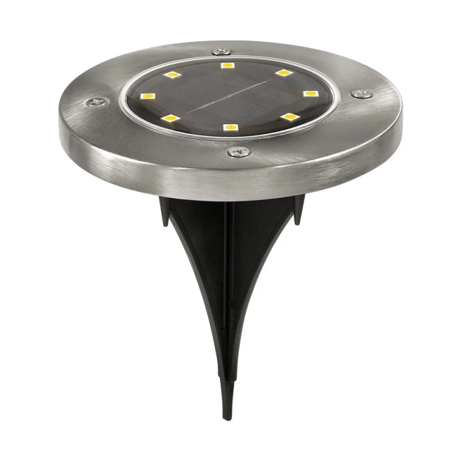  SEEDS 71503 Διακοσμητικό Φωτιστικό Κήπου LED 3W 120lm 60° DC 5V με Φωτοβολταϊκό Panel 5V 0.1W & Επαναφορτιζόμενη Μπαταρία Li-ion 3.2V 600mAh Αδιάβροχο IP65 Θερμό Λευκό 2700K - Πακέτο 4 Τεμαχίων - Μ12 x Π12 x Υ13cm - 2 Χρόνια Εγγύηση