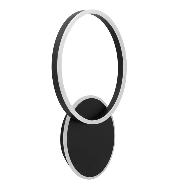 kelvo® VENOM KLV-101-0181-V2 Φωτιστικό Τοίχου / Απλίκα LED 45W 4500lm 360° AC 220-240V IP20 Ρυθμιζόμενο Λευκό CCT με Χειριστήριο από 2700K έως 6000K Dimmable - Lumileds SMD Chip - Μαύρο Ματ - Μ60 x Π40 x Υ7.5cm - 3 Χρόνια Εγγύηση - 3