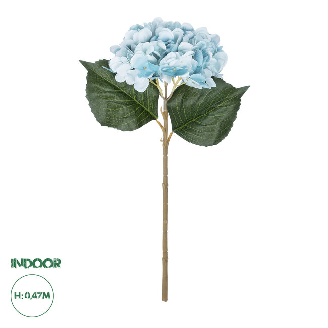 Artificial Garden SKY BLUE HYDRANGEA BRANCH 21177 Τεχνητό Διακοσμητικό Κλαδί Ορτανσίας Γαλάζιο  Y47cm