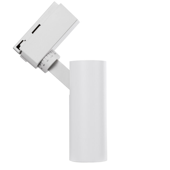 LUGANO 60801 Μονοφασικό Φωτιστικό Σποτ Ράγας LED 10W 1250lm 36° Acrylic HQ LENS AC 220-240V IP20 Φ4.5 x Υ19cm Φυσικό Λευκό 4500K - EUROTRACKSystem 1L+1N - Λευκό - Bridgelux Chip - TÜV Certified Driver - 5 Χρόνια Εγγύηση - 5