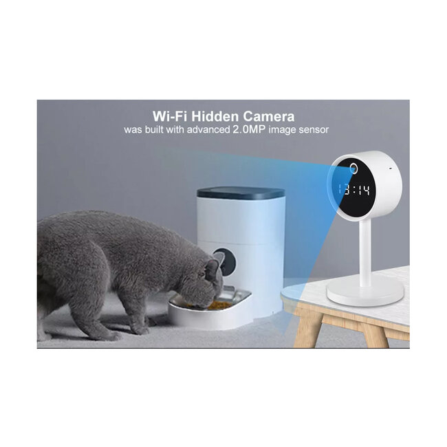 86006 Rechargeable Table Camera WiFi HD 1080P 160° 1500mAh Two Way Audio Motion Detection & Digital Clock - Επαναφορτιζόμενη Επιτραπέζια Κάμερα WiFi HD 1080P 160° 1500mAh Διπλή Κατέυθυνση Ομιλίας Ανιχνευτή Κίνησης & Ψηφιακό Ρολόι - Λευκό - 21