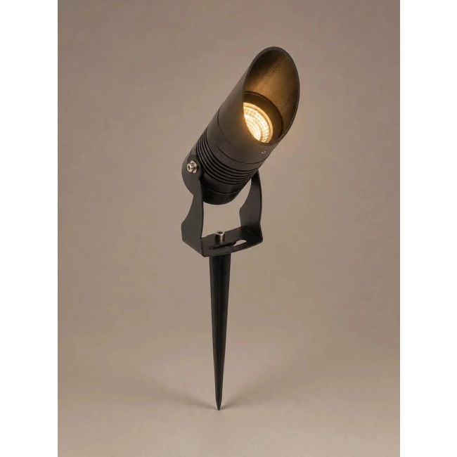  GARDO GLB-103-0025 Φωτιστικό Σποτ για Φυτά - Δέντρα με Βάση Κήπου / Καρφωτό LED 10W 900lm 24° DC 24V Αδιάβροχο IP65 Θερμό Λευκό 2700K - Sanan SMD Chip - Μαύρο Ματ - Μ5 x Π5 x Υ18cm - 3 Χρόνια Εγγύηση