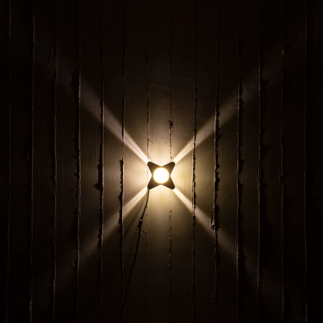  WALLLIGHT-CINA 90658 Μοντέρνο Φωτιστικό Τοίχου - Απλίκα LED 10W 1100lm 10° AC 220-240V Αδιάβροχο IP65 Θερμό Λευκό 2700K - CREE COB Chip & TÜV SÜD Driver - Μπεζ - Μ18.5 x Π18.5 x Υ8.5cm - 3 Χρόνια Εγγύηση - 10