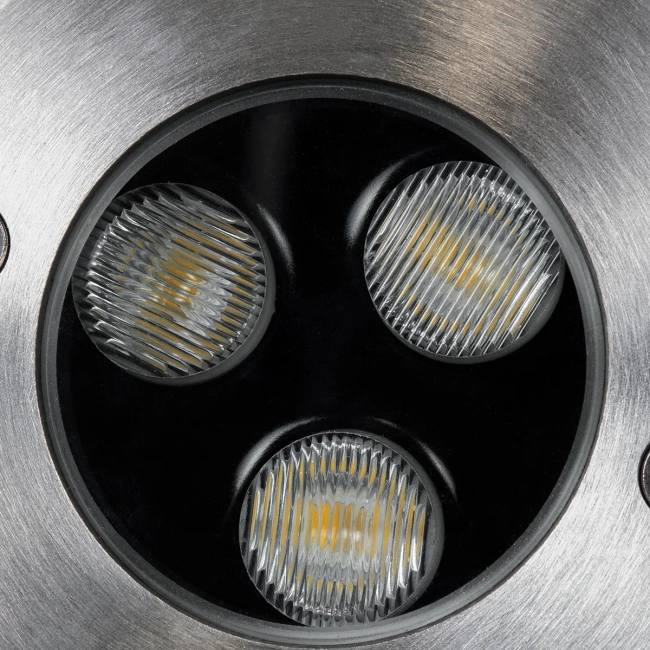 UNDERGROUND-FANI S-90979 Χωνευτό Φωτιστικό Σποτ Δαπέδου LED 12W 1080lm 60° DC 24V Αδιάβροχο IP68 Φ10 x Υ7.5cm Θερμό Λευκό 2700K - Ανοξείδωτο Ατσάλι - 7