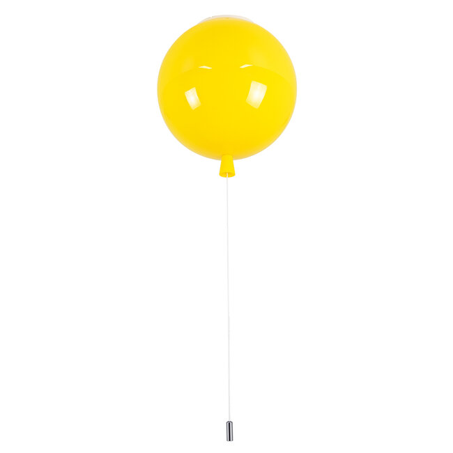 BALLOON 00651 Μοντέρνο Παιδικό Φωτιστικό Οροφής Μονόφωτο Κίτρινο Πλαστικό Μπάλα Φ30 x Υ33cm - 4
