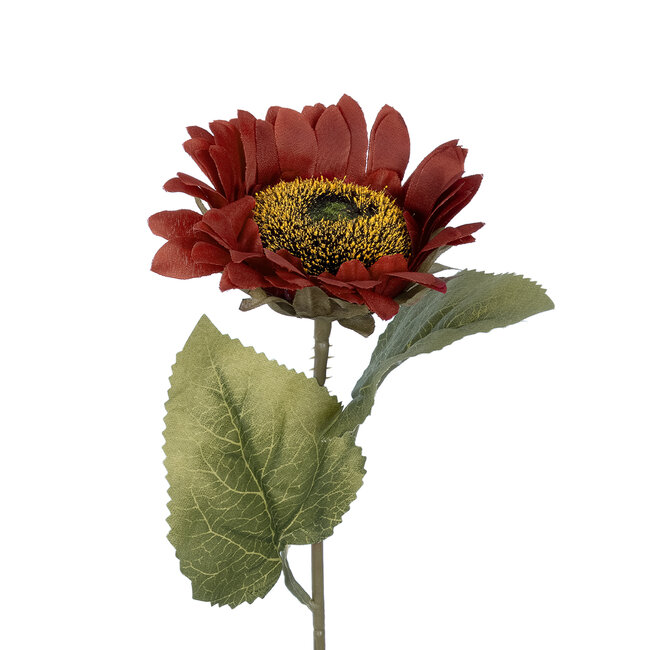 Artificial Garden RED SUNFLOWER  BRANCH 21114 Τεχνητό Διακοσμητικό Κλαδί Ηλιοτρόπιο Κόκκινο Y50cm