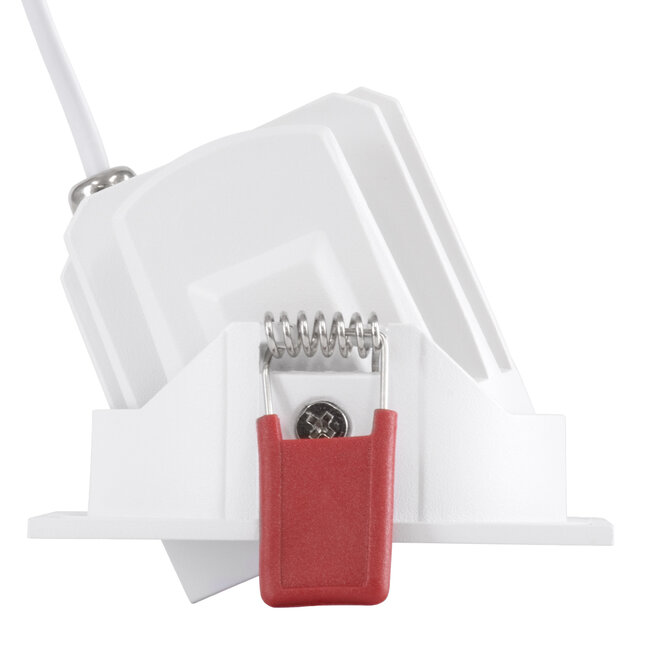 LEO-SQ 60291 Χωνευτό LED Spot Downlight TrimLess Μ8.5xΠ8.5cm 10W 1250lm 38° AC 220-240V IP20 Μ8.5 x Π8.5 x Υ6.6cm - Τετράγωνο - Κινούμενο - Λευκό & Anti-Glare HoneyComb - Θερμό Λευκό 2700K - Bridgelux COB - 5 Years Warranty - 6
