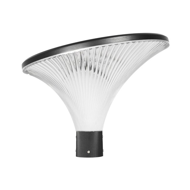 TOPIS GLB-103-0020 Φωτιστικό Κεφαλής Post Top Πλατείας/Πάρκου/Κήπου LED 50W 4500lm 360° AC 220-240V Αδιάβροχο IP65 Θερμό Λευκό 2700K - Sanan SMD Chip - Μαύρο Ματ - Μ50 x Π50 x Υ39cm - 3 Χρόνια Εγγύηση - 7