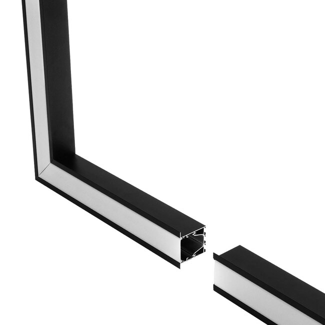 ALP-CORNER-SIDE90 RECESSA 61789 Χωνευτό Προφίλ Αλουμινίου Γωνία με Λευκό Γαλακτερό Πατητό Κάλυμμα για Ταινίες LED IP20 - Μαύρο Ματ - Μ30 x Π3.5 x Υ4cm ALP-CORNER-SIDE90 RECESSA 61789 Χωνευτό Προφίλ Αλουμινίου Γωνία με Λευκό Γαλακτερό Πατητό Κάλυμμα για Ταινίες LED IP20 - Μαύρο Ματ - Μ30 x Π3.5 x Υ4cm