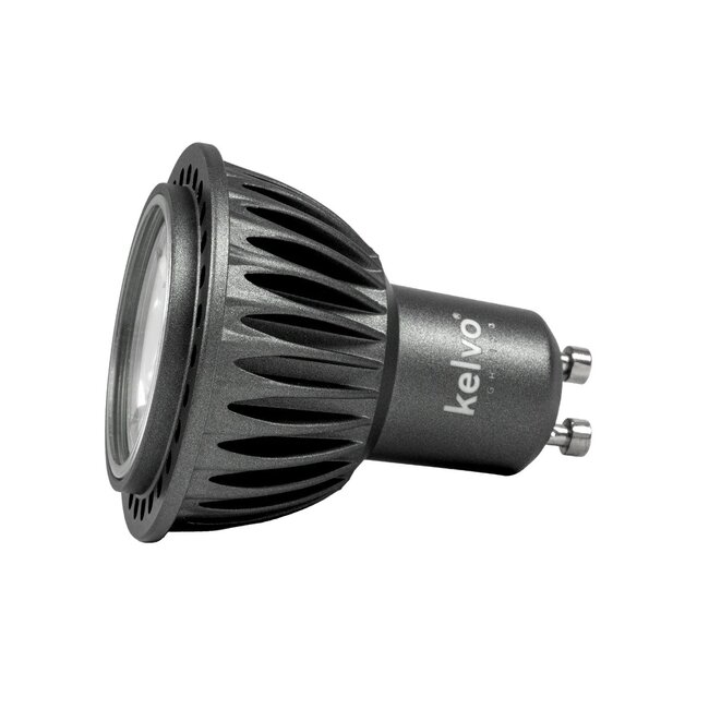 kelvo® KYRON 3° KLV-103-0003 Σποτ GU10 MR16 LED 3W 360lm CRI (Ra) ≥ 90 3° AC 220-240V IP20 Φυσικό Λευκό 4500K Dimmable - CREE XPE Chip - Γκρι Ανθρακί Ματ - Μ5 x Π5 x Υ6cm - 3 Χρόνια Εγγύηση - 6