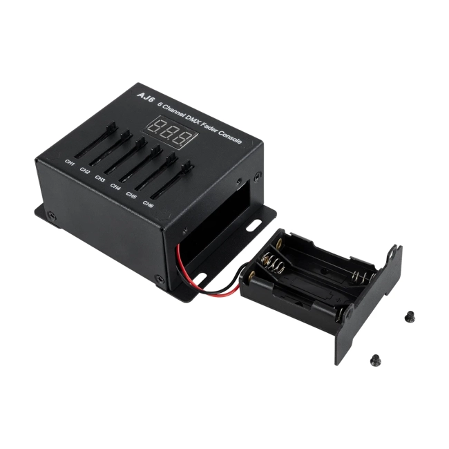 70675 AJ6 SKYDANCE DMX 6 Channel Fader Console - Κονσόλα Φωτισμού 6 Καναλιών DMX DC 5-12V ή 3 x AAA Μπαταρίες - IP20 Μ10 x Π7 x Υ4cm - 5 Years Warranty - 4