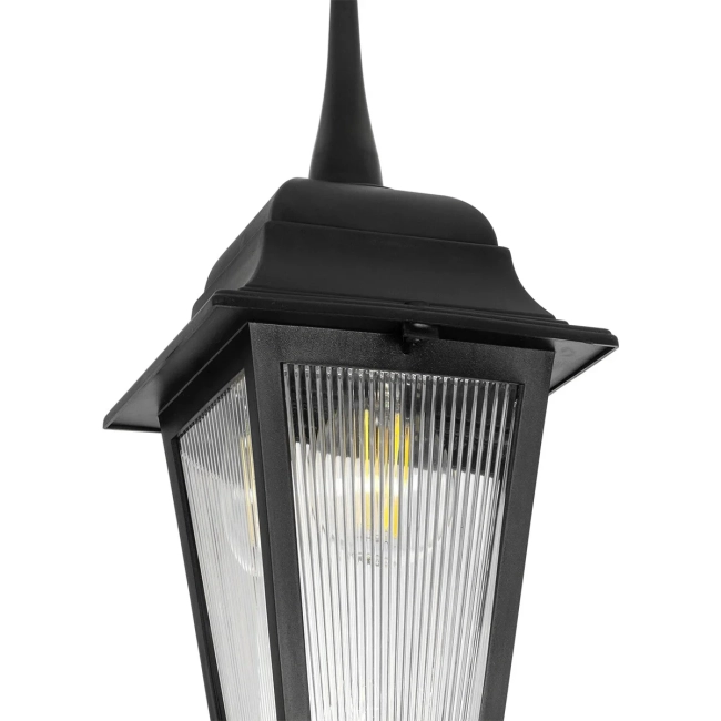  SOLME 203-0209 Vintage Φωτιστικό Οροφής με Ντουί 1 x E27 AC 220-240V IP44 - Μαύρο - Μ15 x Π15 x Υ27cm - 6