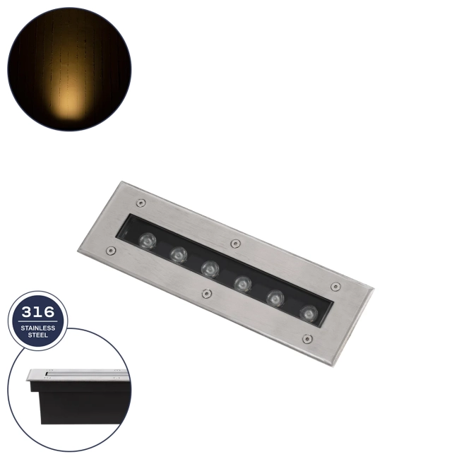 UNDERGROUNDREMVI 90190 Χωνευτή Μπάρα Φωτισμού Wall Washer LED 9W 990lm 10° DC 24V Αδιάβροχο IP68 Θερμό Λευκό 2700K Dimmable - Bridgelux SMD Chip - Ανοξείδωτο Ατσάλι SS316 - Μ30 x Π9 x Υ8.5cm / Q28.5 x 7.5cm - 3 Χρόνια Εγγύηση UNDERGROUNDREMVI 90190 Χωνευτή Μπάρα Φωτισμού Wall Washer LED 9W 990lm 10° DC 24V Αδιάβροχο IP68 Θερμό Λευκό 2700K Dimmable - Bridgelux SMD Chip - Ανοξείδωτο Ατσάλι SS316 - Μ30 x Π9 x Υ8.5cm / Q28.5 x 7.5cm - 3 Χρόνια Εγγύηση