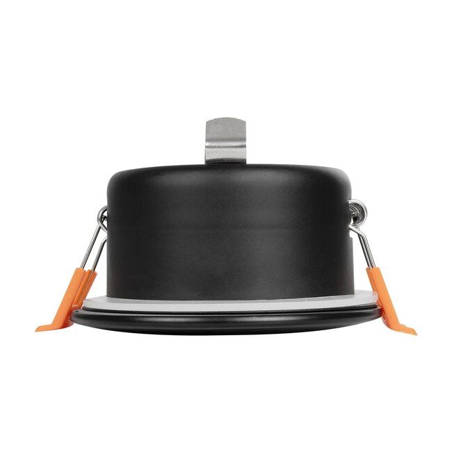 kelvo® KAPA KLV-101-0038 Χωνευτό Φωτιστικό Downlight Σποτ Μπάνιου για Λάμπα MR16 με Ντουί GU10 AC 220-240V Αδιάβροχο IP65 - Μαύρο Ματ - Μ8.5 x Π8.5 x Υ4.2cm / Q7.5cm - 7