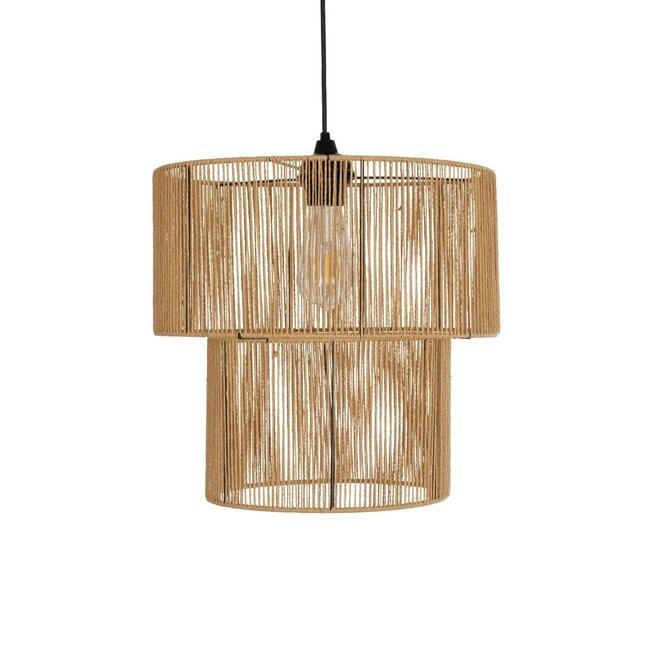 ROXXI 205-0019 Boho Κρεμαστό Φωτιστικό Οροφής με Ντουί 1 x E27 AC 220-240V IP20 - Μπεζ - M35 x Π35 x Υ37cm - 5