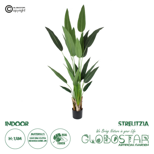 Artificial Garden STRELITZIA 20030 Τεχνητό Διακοσμητικό Φυτό Στρελίτσια - Πουλί του Παραδείσου Υ180cm Artificial Garden STRELITZIA 20030 Τεχνητό Διακοσμητικό Φυτό Στρελίτσια - Πουλί του Παραδείσου Υ180cm