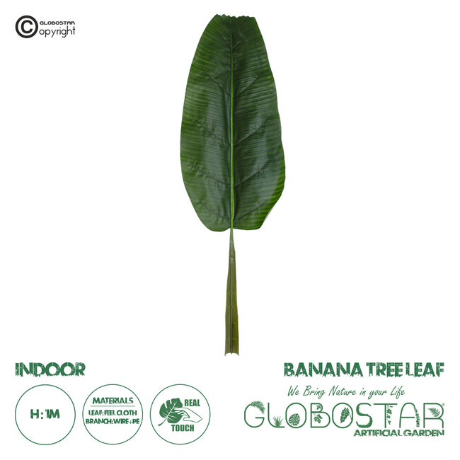 Artificial Garden BANANA TREE LEAF 20177 Τεχνητό Διακοσμητικό Φύλο Μπανανιάς - Μπανανόδεντρου Π30 x Υ100cm