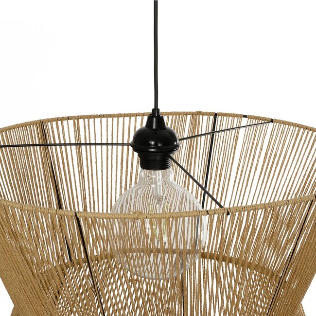 UPCONE 205-0056 Boho Κρεμαστό Φωτιστικό Οροφής με Ντουί 1 x E27 AC 220-240V IP20 - Μπεζ - M50 x Π50 x 43cm - 10
