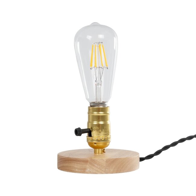 NOX 77702 Μοντέρνο Επιτραπέζιο Φωτιστικό Πορτατίφ με Ντουί 1 x E27 AC 220-240V IP20 - Μπεζ & Χρυσό - Μ12 x Π12 x Υ9cm