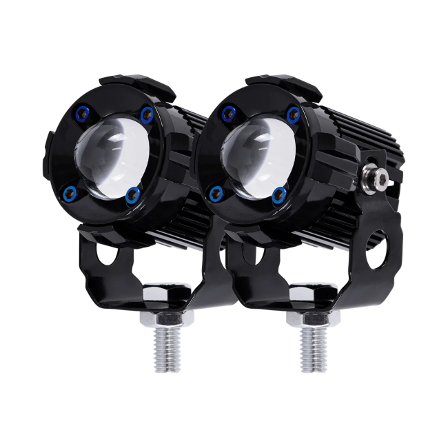 82236 Ζευγάρι 2 x Προβολάκια Μοτοσυκλέτας TRANSFORMER 60W 6000lm 10° DC 12-80V Αδιάβροχα IP67 Κίτρινο & Ψυχρό Λευκό 6000K - 11