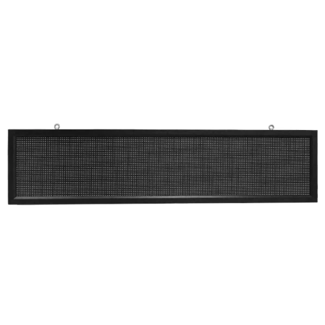 Αδιάβροχη Κυλιόμενη Επιγραφή SMD LED 230V USB & WiFi Πορτοκαλί Μονής Όψης 168x40cm  90284 - 4