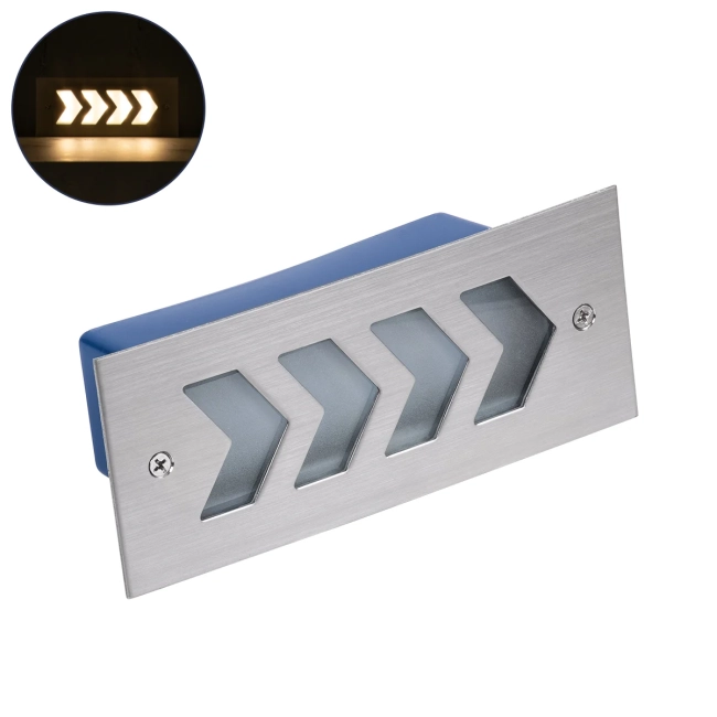 WALLLIGHT-ARINA 90670 Χωνευτό Φωτιστικό Τοίχου LED 6W 660lm 120° DC 24V Αδιάβροχο IP67 Μ17 x Π7 x Υ5.5cm Θερμό Λευκό 3000K - Ανοξείδωτο Ατσάλι - 3 Years Warranty WALLLIGHT-ARINA 90670 Χωνευτό Φωτιστικό Τοίχου LED 6W 660lm 120° DC 24V Αδιάβροχο IP67 Μ17 x Π7 x Υ5.5cm Θερμό Λευκό 3000K - Ανοξείδωτο Ατσάλι - 3 Years Warranty