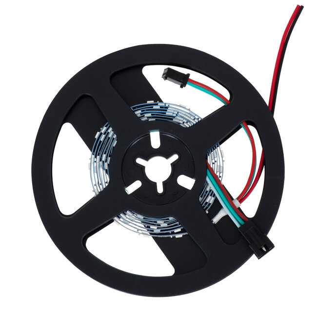 90605 Digital Pixel Addressable Strip Ultra Slim 3 PIN - Nano Ψηφιακή Ταινία LED SMD 3535 14W/m 60LED/m 60PIXEL/m SPI/TTL Protocol IC WS2812/SK6812 1152lm/m 120° DC 5V IP20 RGB - Λευκό Σώμα - Μ2000 x Π4 x Υ1mm - Συσκευασία 2 Μέτρων - 5 Χρόνια Εγγύη - 4