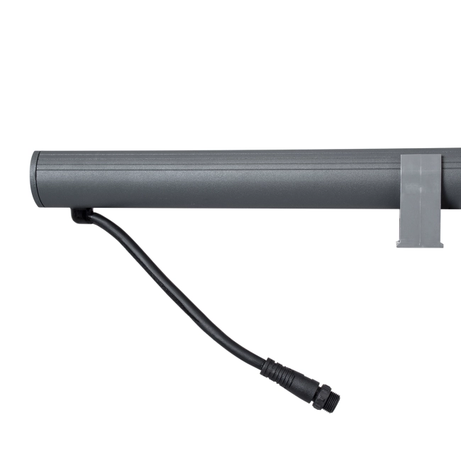 WASHERPANDA 90581 Μπάρα Φωτισμού Wall Washer LED 18W 1530lm 15° DC 24V Αδιάβροχο IP67 Πολύχρωμο RGBW Dimmable DMX512 - Bridgelux SMD Chip - Γκρι Ανθρακί - Μ100 x Π4 x Υ3.5cm - 3 Χρόνια Εγγύηση - 7