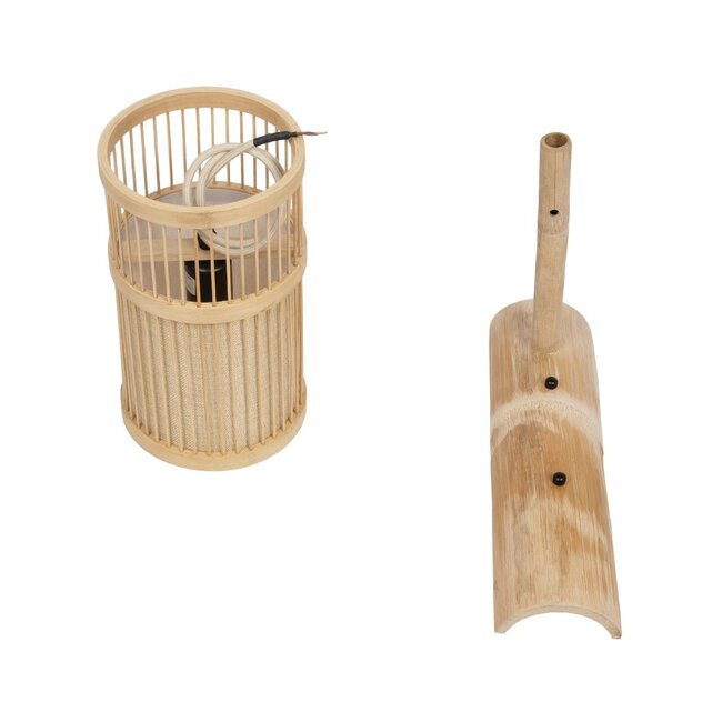 TULUM 01978 Boho Φωτιστικό Τοίχου - Απλίκα με Ντουί 1 x E27 AC 220-240V IP20 - Μπεζ - Μ16 x Π26.5 x Υ47cm - 9