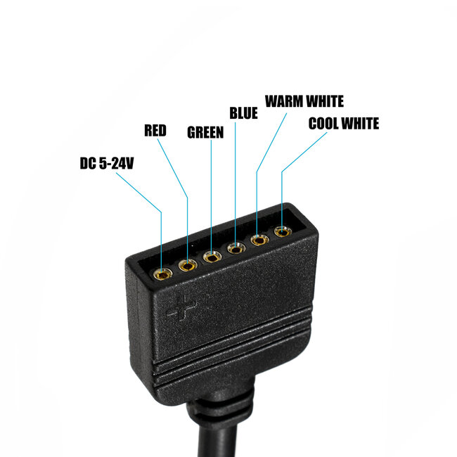 73427 Ασύρματος LED RGBW + WW Controller με Χειριστήριο RF 2.4Ghz DC 5-24V Max 144W - 3