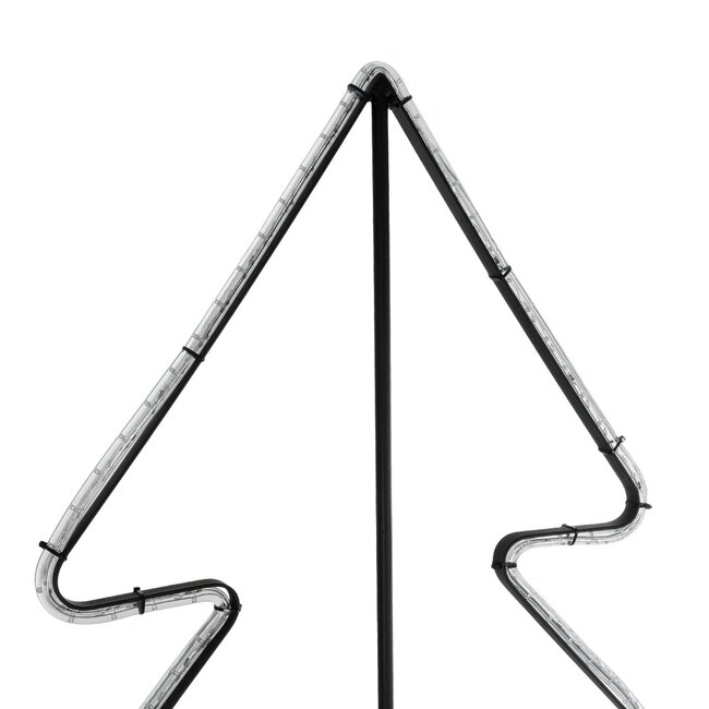 XMAS-TREE-BIG Χριστουγεννιάτικο Διακοσμητικό Φωτιστικό LED 27.3W 1092lm 360° AC 220-240V Αδιάβροχο IP65 Θερμό Λευκό 2700K  - Μαύρο & Διάφανο - Μ134 x Π25 x Υ188cm - 2 Χρόνια Εγγύηση