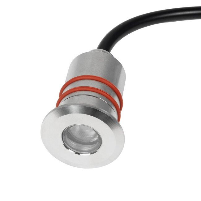 UNDERWATERDANI 999-0269 Υποβρύχιο Χωνευτό Σποτ για Σιντριβάνια/Πισίνες LED 1W 80lm 5° DC 24V Αδιάβροχο IP68 Μπλε Dimmable - Bridgelux SMD Chip - Ανοξείδωτο Ατσάλι SS304 - Μ3 x Π3 x Υ5cm / Q2cm - 3 Χρόνια Εγγύηση - 6