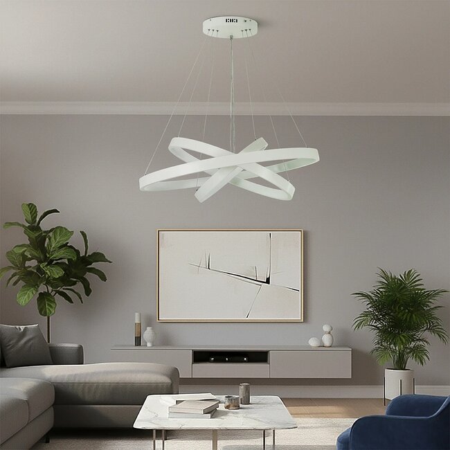 kelvo® NEMESIS KLV-101-0221-V2 Κρεμαστό Φωτιστικό Οροφής LED 120W 12000lm 180° AC 220-240V IP20 Ρυθμιζόμενο Λευκό CCT με Χειριστήριο από 2700K έως 6000K Dimmable - Lumileds SMD Chip - Λευκό Ματ - Μ80 x Π80 x Υ80cm - 3 Χρόνια Εγγύηση kelvo® NEMESIS KLV-101-0221-V2 Κρεμαστό Φωτιστικό Οροφής LED 120W 12000lm 180° AC 220-240V IP20 Ρυθμιζόμενο Λευκό CCT με Χειριστήριο από 2700K έως 6000K Dimmable - Lumileds SMD Chip - Λευκό Ματ - Μ80 x Π80 x Υ80cm - 3 Χρόνια Εγγύηση