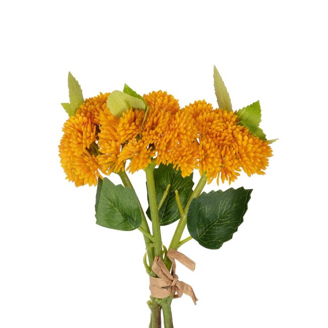 Artificial Garden ORANGE SEDUM BOUQUET 21346 Τεχνητό Διακοσμητικό Μπουκέτο Πορτοκαλί Σέδο Y30cm