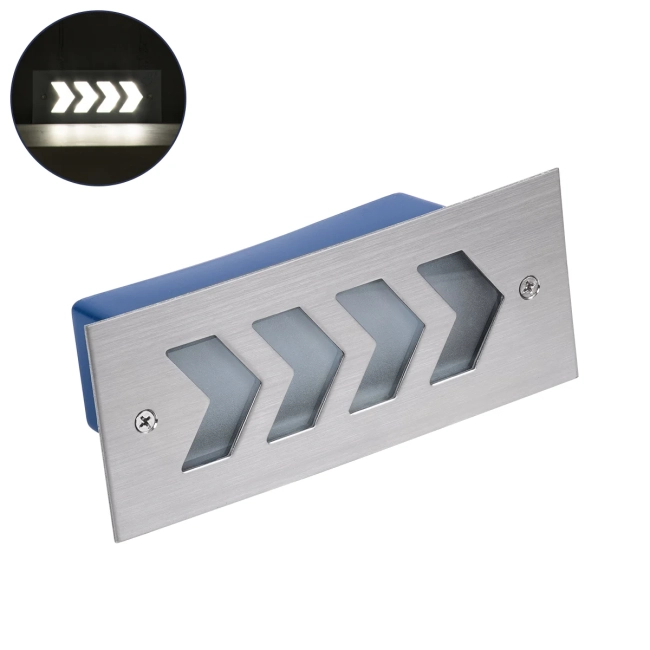WALLLIGHT-ARINA 90671 Χωνευτό Φωτιστικό Τοίχου LED 6W 690lm 120° DC 24V Αδιάβροχο IP67 Μ17 x Π7 x Υ5.5cm Φυσικό Λευκό 4500K - Ανοξείδωτο Ατσάλι - 3 Years Warranty WALLLIGHT-ARINA 90671 Χωνευτό Φωτιστικό Τοίχου LED 6W 690lm 120° DC 24V Αδιάβροχο IP67 Μ17 x Π7 x Υ5.5cm Φυσικό Λευκό 4500K - Ανοξείδωτο Ατσάλι - 3 Years Warranty