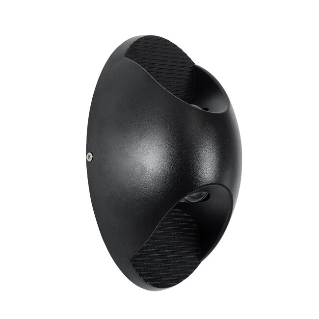 JEREMY 60532 Φωτιστικό Τοίχου - Απλίκα Αρχιτεκτονικού Φωτισμού Εσωτερικού/Εξωτερικού Χώρου Up & Down LED 10W 1000lm 60° AC220-240V Αδιάβροχο IP65 - Σώμα Αλουμινίου & Tempered Glass - Μ16 x Π10 x Υ7cm - Θερμό Λευκό 2700K - Μαύρο - Bridgelux Chip - 5 Years Warranty