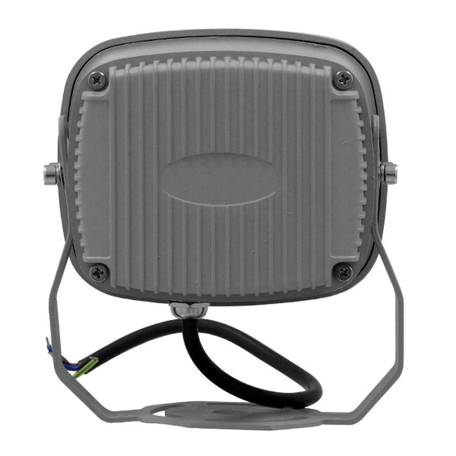 FLOODXENA 05016 Προβολέας Σποτ Wall Washer LED 12W 1380lm 10° AC 220-240V Αδιάβροχο IP65 Φυσικό Λευκό 4500K - Bridgelux SMD Chip - Γκρι Ανθρακί - Μ13.5 x Π11 x Υ15cm - 3 Χρόνια Εγγύηση - 4