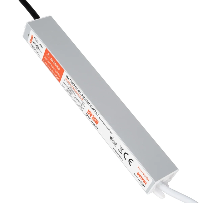 LUMIWATER 73051 Τροφοδοτικό/Μετασχηματιστής SELV 36W 3A DC 12V Αδιάβροχο IP67 - AC 220-240V σε DC 12V - Μ22.1 x Π3 x Υ2cm - 3 Χρόνια Εγγύηση - 2